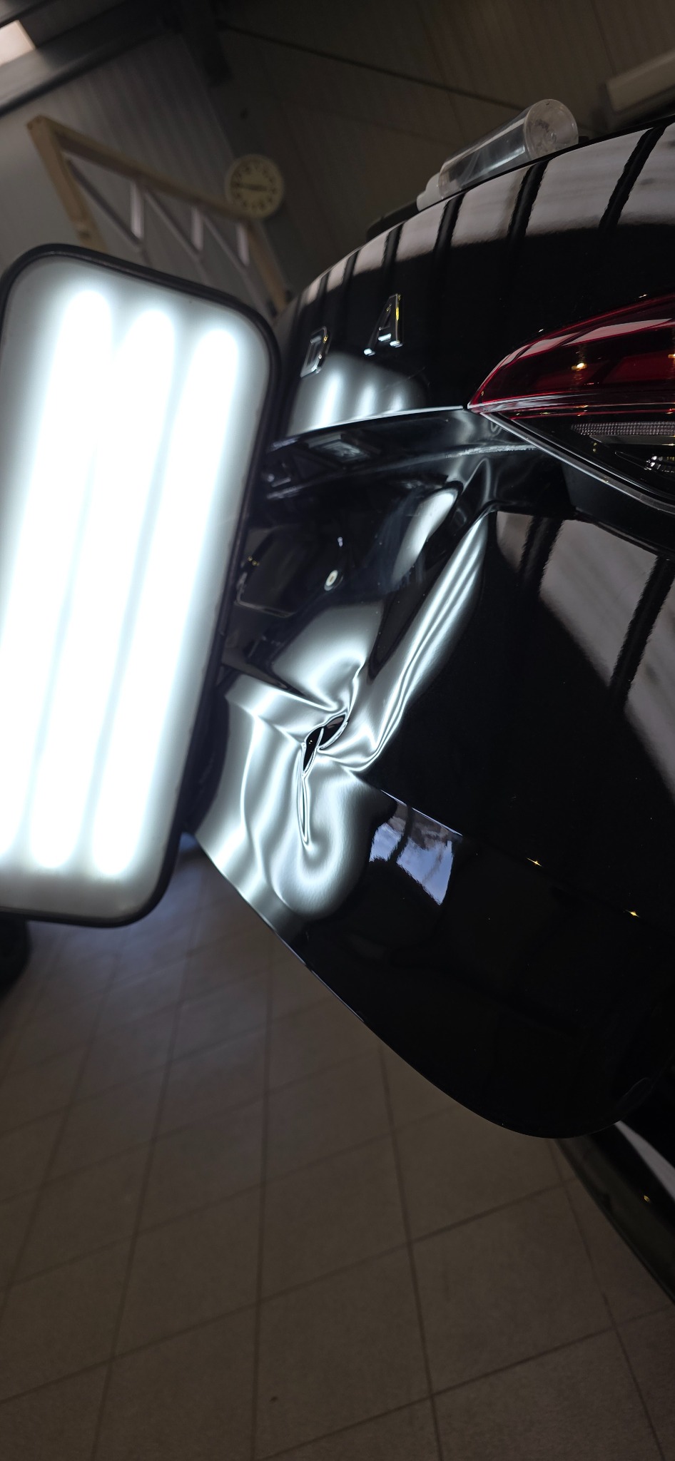 Vorher-Zustand mit Delle